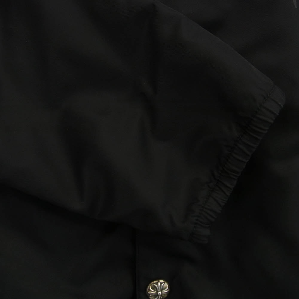 CHROME HEARTS クロムハーツ（原本無） RIGGINS FBRC クロス プリント コーチジャケット ブラック系 L【中古】