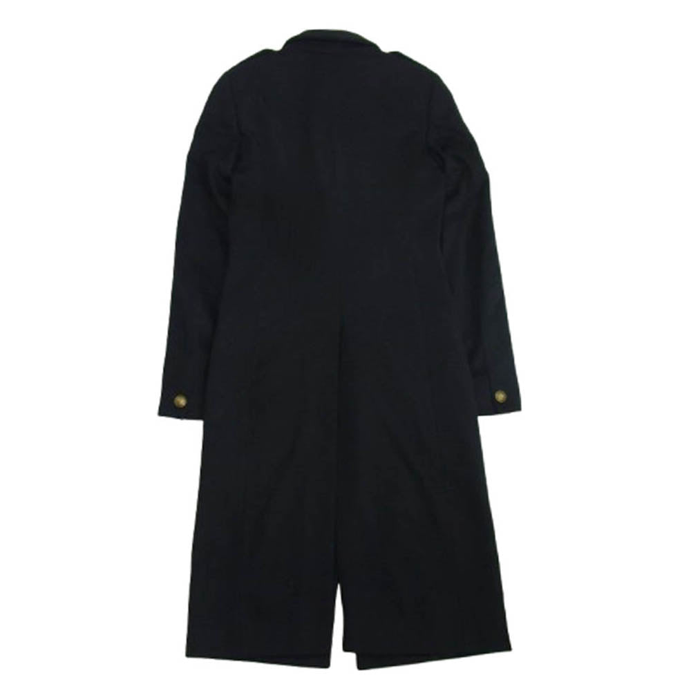 ALLSAINTS オールセインツ 比翼 エポレット付き ウール チェスター ロング コート ネイビー系 155/76A【中古】