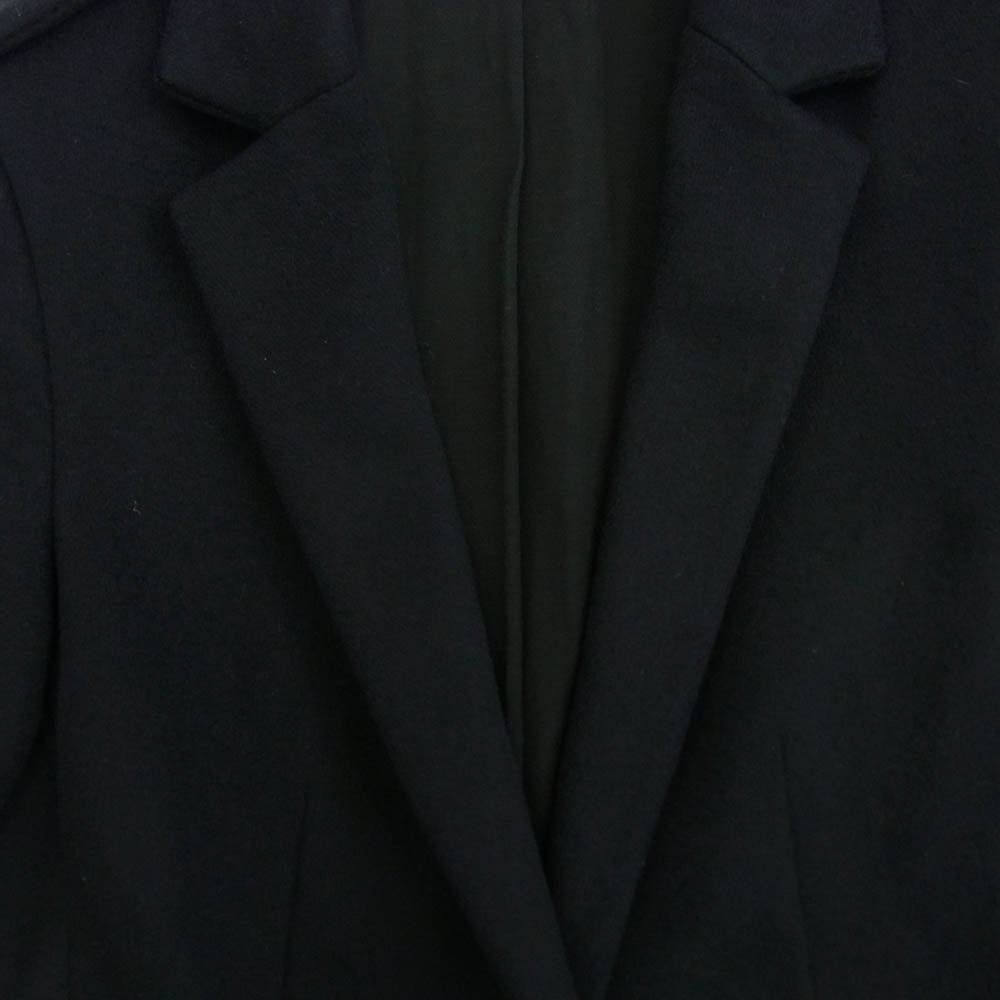 ALLSAINTS オールセインツ 比翼 エポレット付き ウール チェスター ロング コート ネイビー系 155/76A【中古】