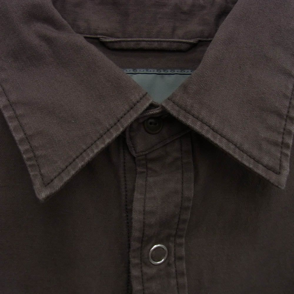 PUBLIC TOKYO BASIC カラー ハーフ SH 半袖 シャツ ブラウン系 2【中古】