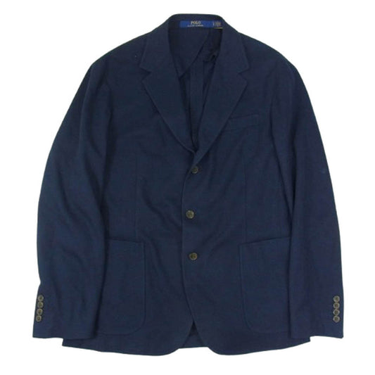 POLO RALPH LAUREN ポロ・ラルフローレン MODERN FIT 裏無し 3ボタン アンコン ジャケット ネイビー系 180/100A【中古】