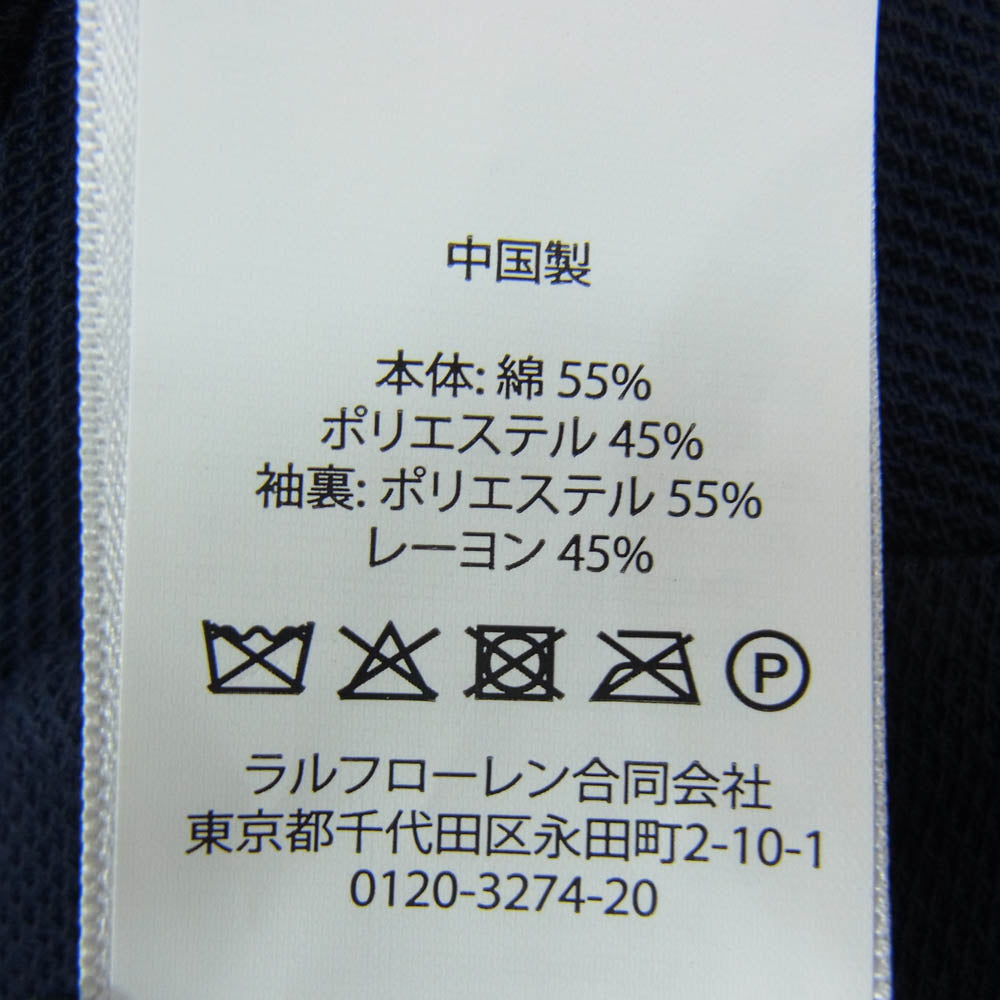 POLO RALPH LAUREN ポロ・ラルフローレン MODERN FIT 裏無し 3ボタン アンコン ジャケット ネイビー系 180/100A【中古】