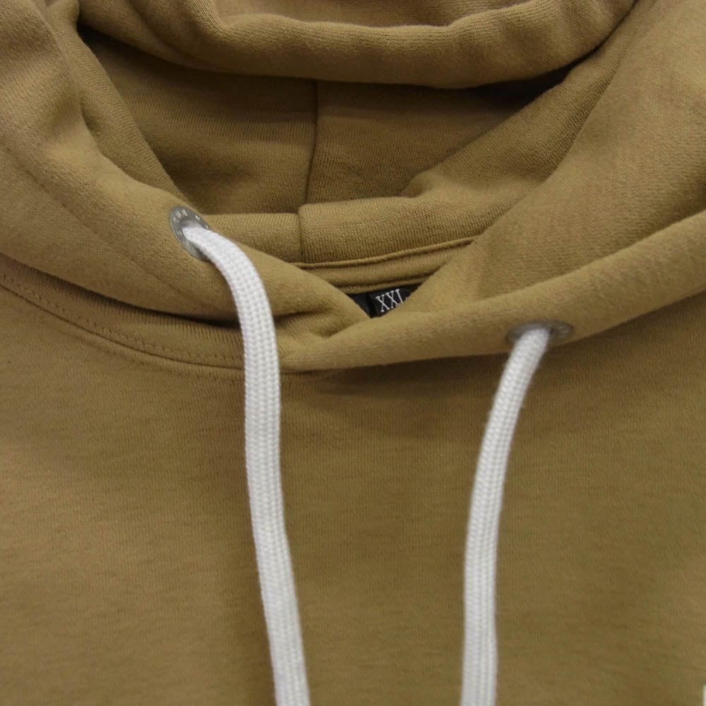 THE NORTH FACE ノースフェイス NT62338 Square Logo Hoodie スクエアロゴフーディ パーカー ベージュ系 XXL【中古】