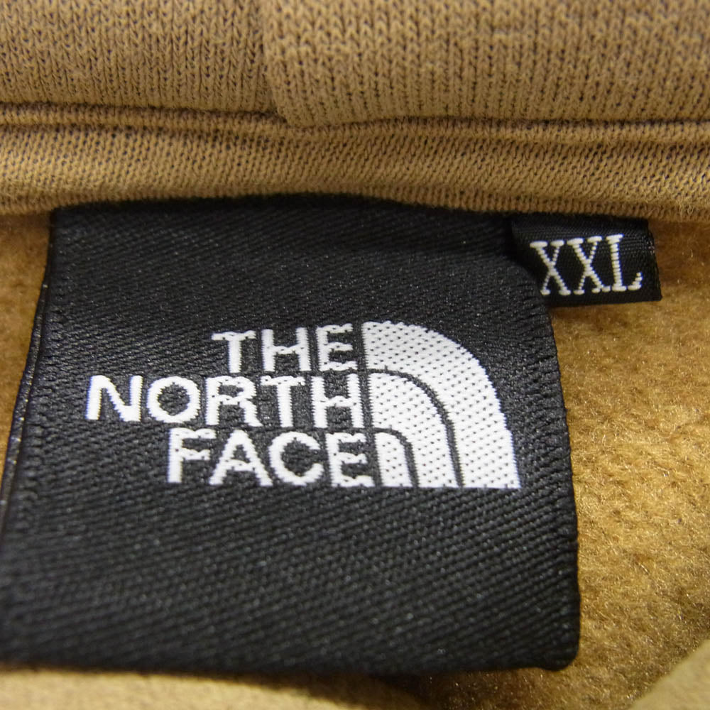 THE NORTH FACE ノースフェイス NT62338 Square Logo Hoodie スクエアロゴフーディ パーカー ベージュ系 XXL【中古】
