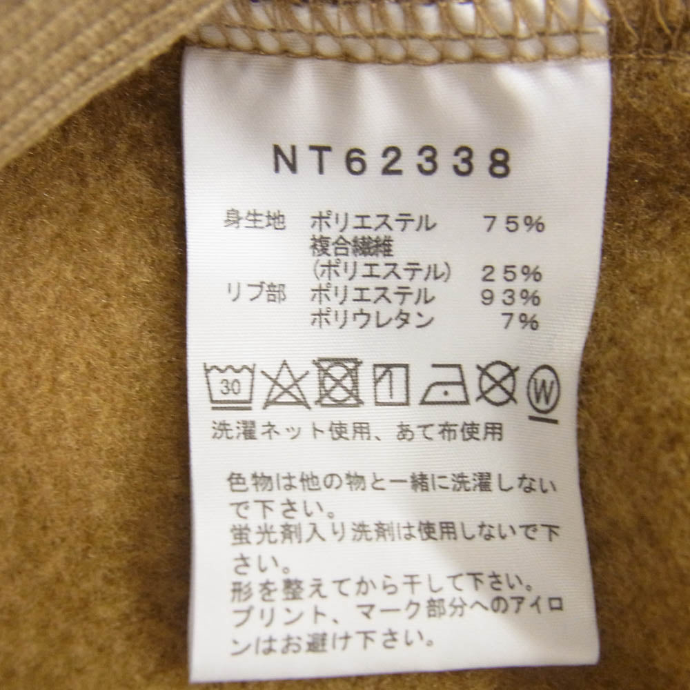 THE NORTH FACE ノースフェイス NT62338 Square Logo Hoodie スクエアロゴフーディ パーカー ベージュ系 XXL【中古】