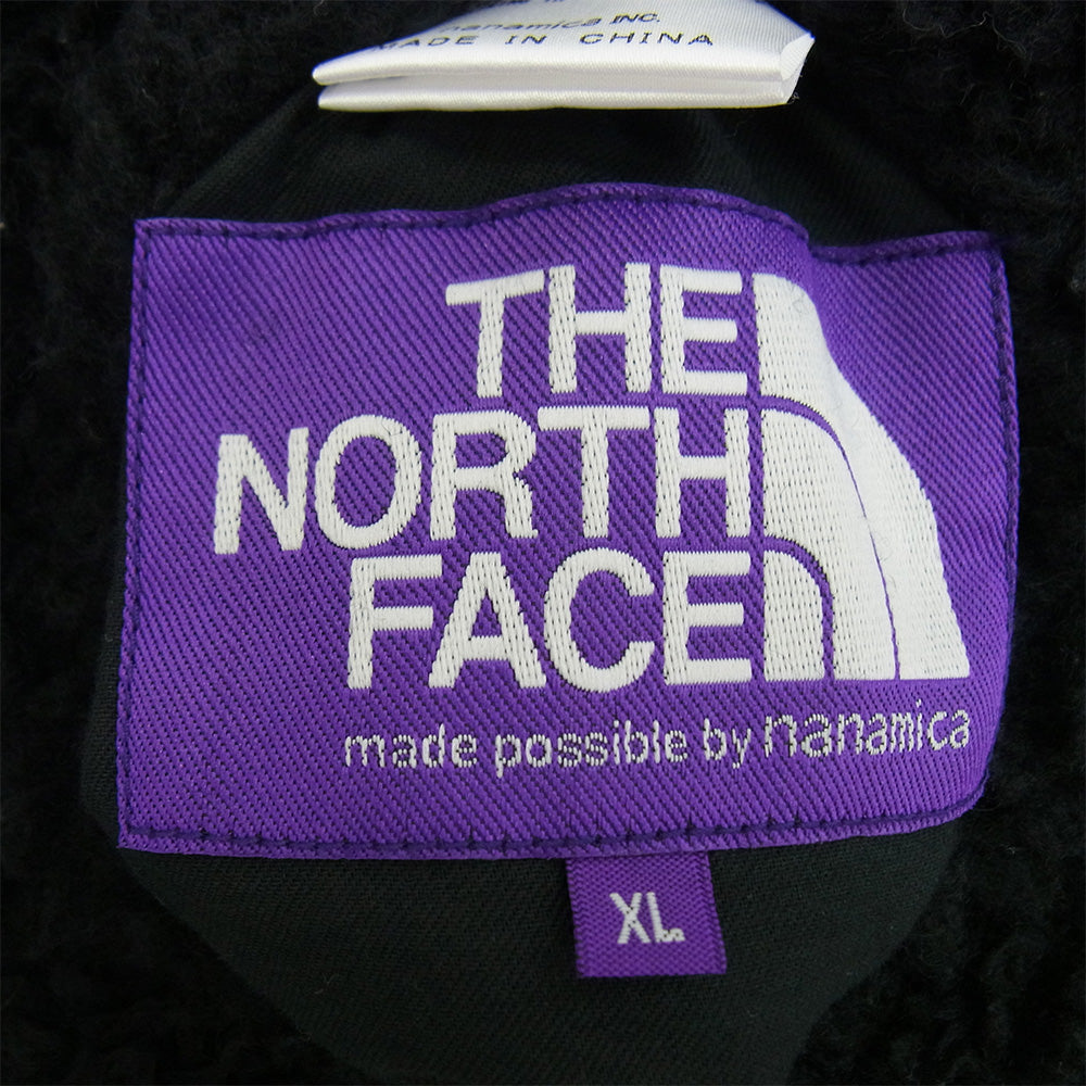THE NORTH FACE ノースフェイス NA2352N PURPLE LABEL パープルレーベル Wool Boa Field Reversible Jacket ウールボアフリース リバーシブル ジャケット ブラック系 XL【中古】