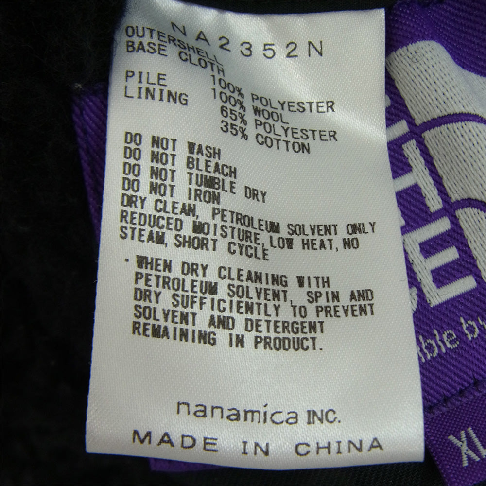 THE NORTH FACE ノースフェイス NA2352N PURPLE LABEL パープルレーベル Wool Boa Field Reversible Jacket ウールボアフリース リバーシブル ジャケット ブラック系 XL【中古】