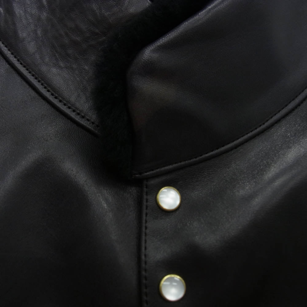Rocky Mountain FeatherBed ロッキーマウンテンフェザーベッド ホースハイド 切替 ChristyVest クリスティベスト ダウン ベスト ブラック系 48【中古】