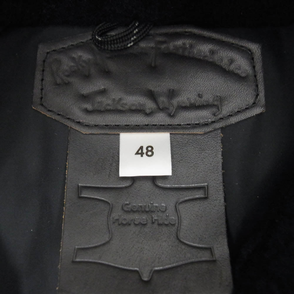 Rocky Mountain FeatherBed ロッキーマウンテンフェザーベッド ホースハイド 切替 ChristyVest クリスティベスト ダウン ベスト ブラック系 48【中古】