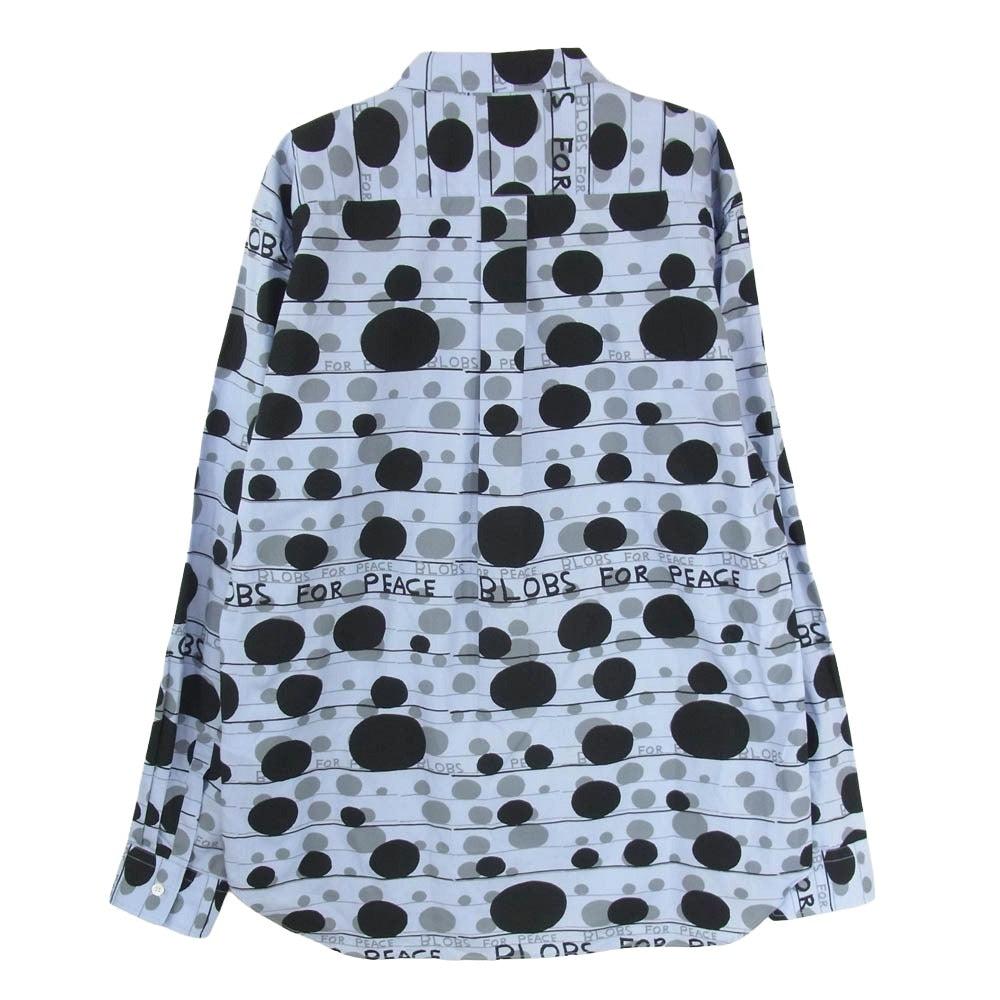 COMME des GARCONS HOMME DEUX コムデギャルソンオムドゥ AD2021 DH-B032 David Shrigley デヴィッド・シュリグリー 総柄 シャツ パープル系 L【中古】
