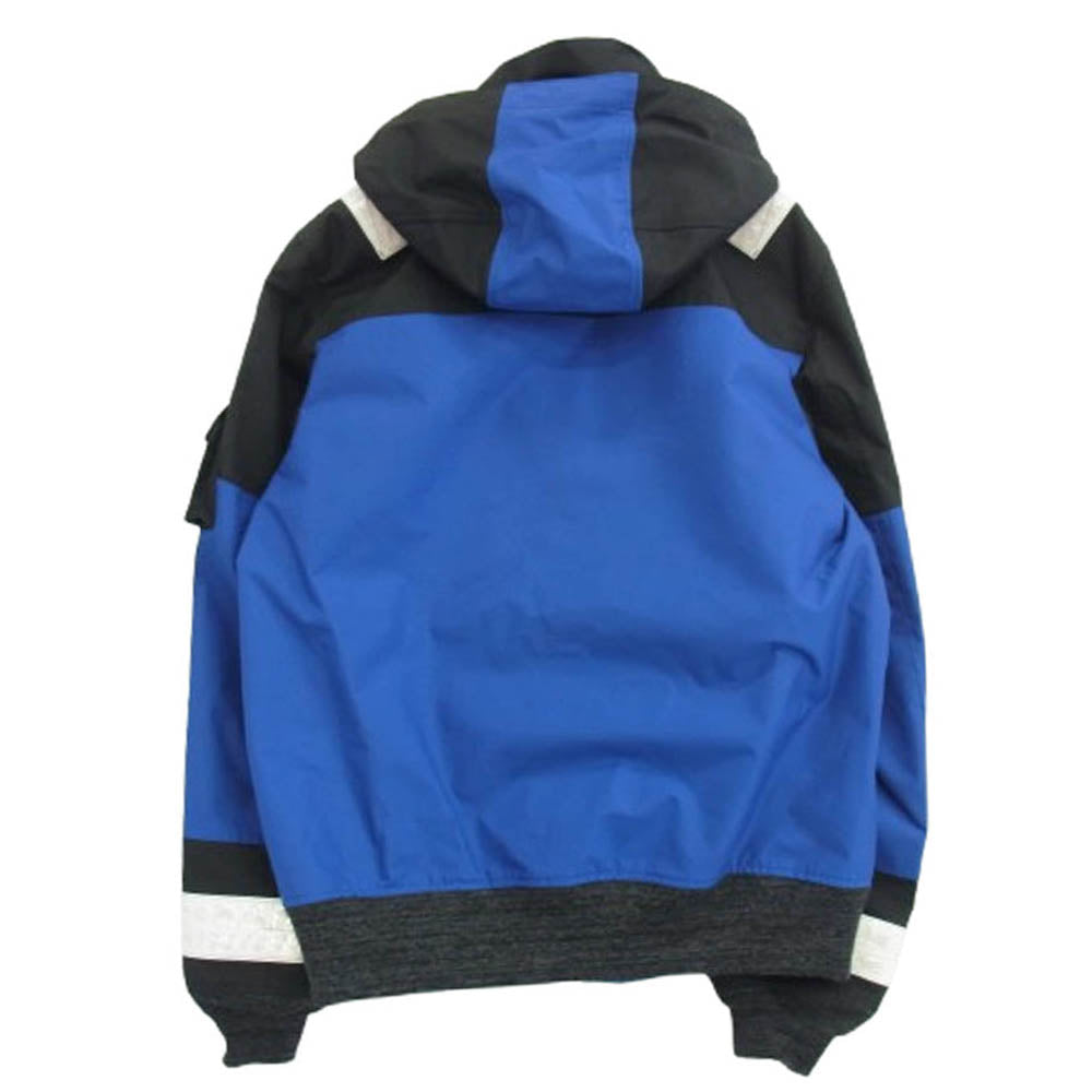 JUNYA WATANABE COMME des GARCONS MAN ジュンヤワタナベコムデギャルソンマン AD2018 WB-J013 リフレクター フーデットジャケット マウンテンジャケット ブラック系 ブルー系 L【中古】