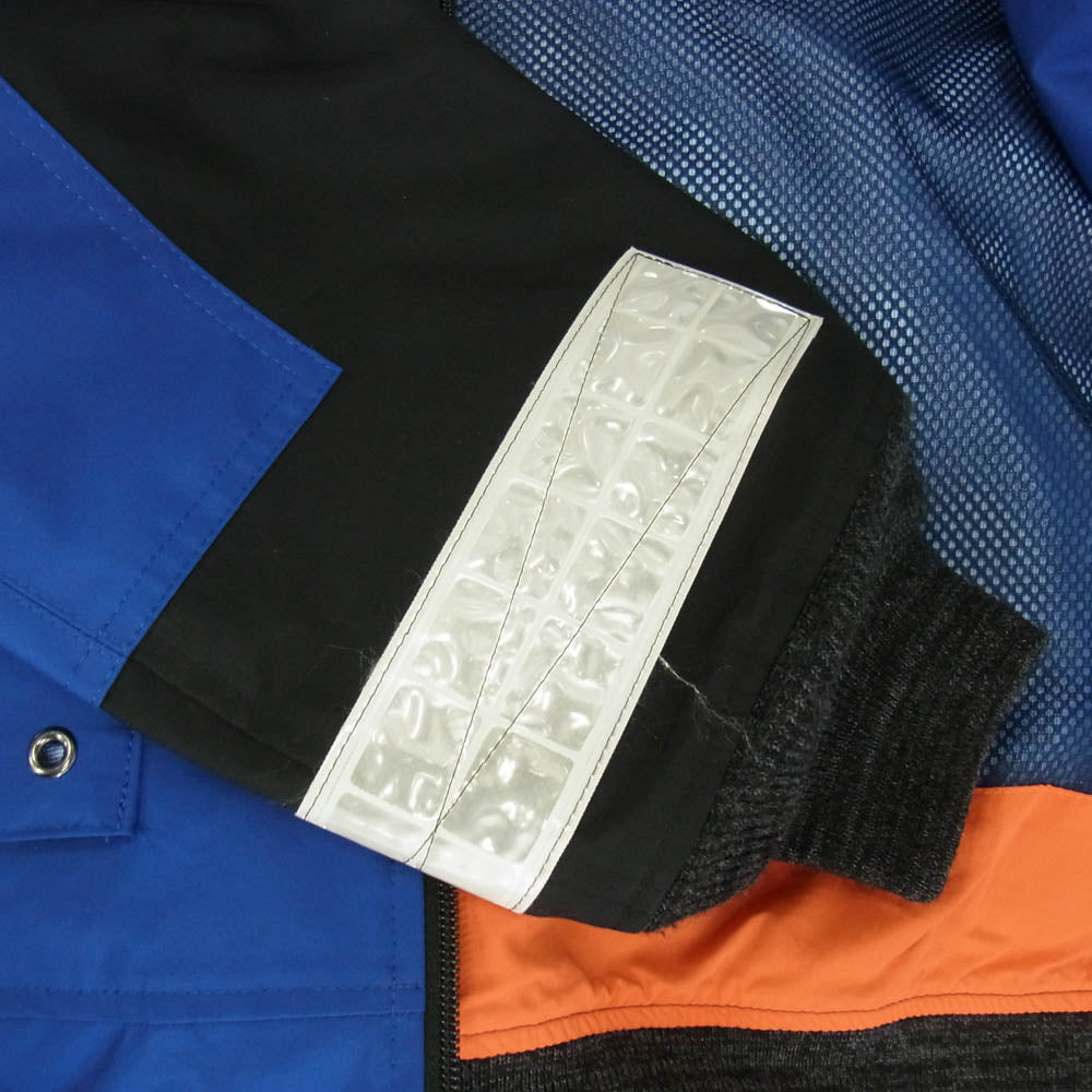 JUNYA WATANABE COMME des GARCONS MAN ジュンヤワタナベコムデギャルソンマン AD2018 WB-J013 リフレクター フーデットジャケット マウンテンジャケット ブラック系 ブルー系 L【中古】