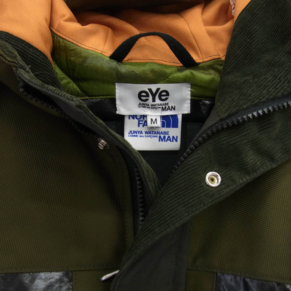 JUNYA WATANABE COMME des GARCONS MAN ジュンヤワタナベコムデギャルソンマン AD2020 WF-J926 eYe × THE NORTH FACE MOUNTAIN JACKET マウンテン ジャケット カーキ系 グレー系 M【中古】