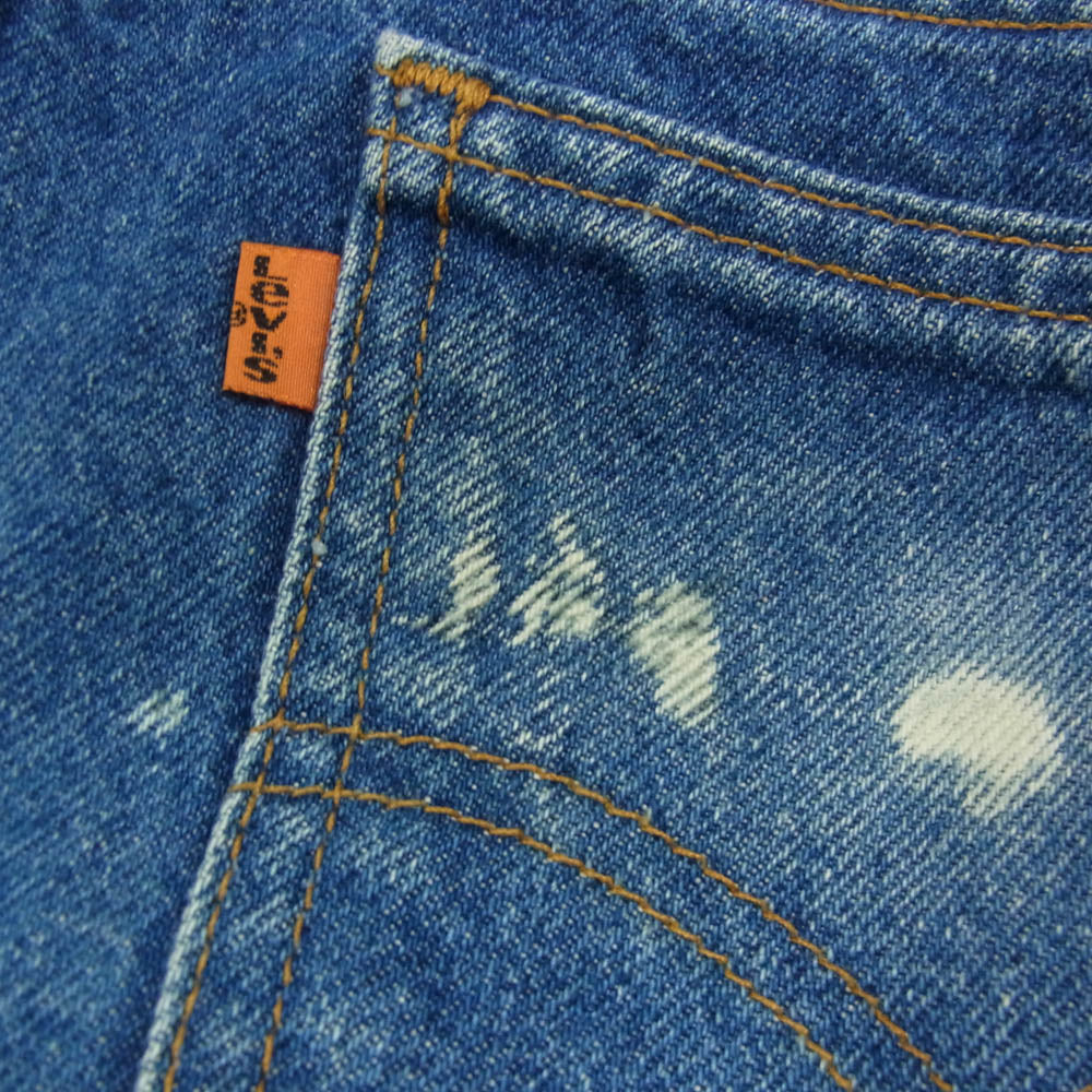 Levi's リーバイス 517 オレンジタブ ボタン裏刻印575 デニムパンツ ジーンズ インディゴブルー系 34【中古】