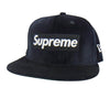 Supreme シュプリーム 22AW Velour Box Logo New Era ベロア ボックス ロゴ ニュー エラ帽子 キャップ ブラック系【中古】