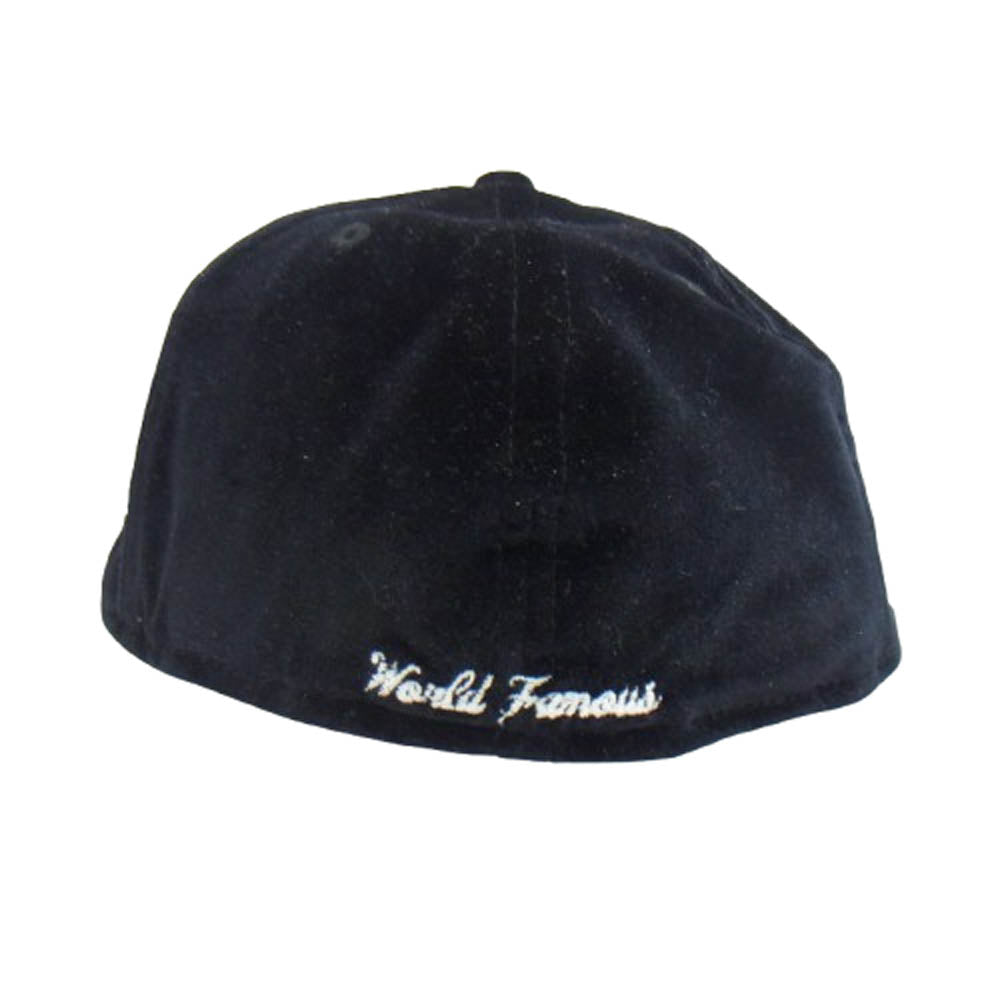 Supreme シュプリーム 22AW Velour Box Logo New Era ベロア ボックス ロゴ ニュー エラ帽子 キャップ ブラック系【中古】