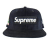 Supreme シュプリーム 22AW Velour Box Logo New Era ベロア ボックス ロゴ ニュー エラ帽子 キャップ ブラック系【中古】