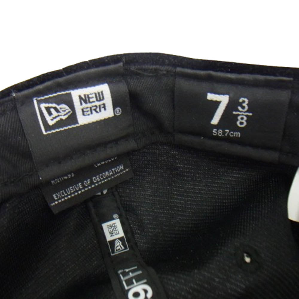 Supreme シュプリーム 22AW Velour Box Logo New Era ベロア ボックス ロゴ ニュー エラ帽子 キャップ ブラック系【中古】