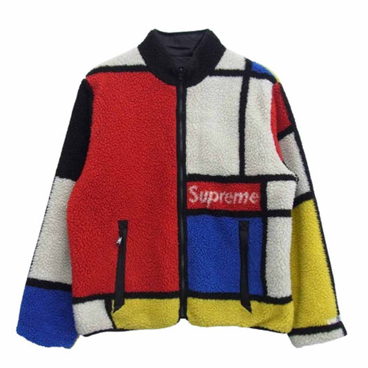 Supreme シュプリーム 20AW Reversible Colorblocked Fleece Jacket リバーシブル カラーブロック フリース ジャケット マルチカラー系 L【中古】