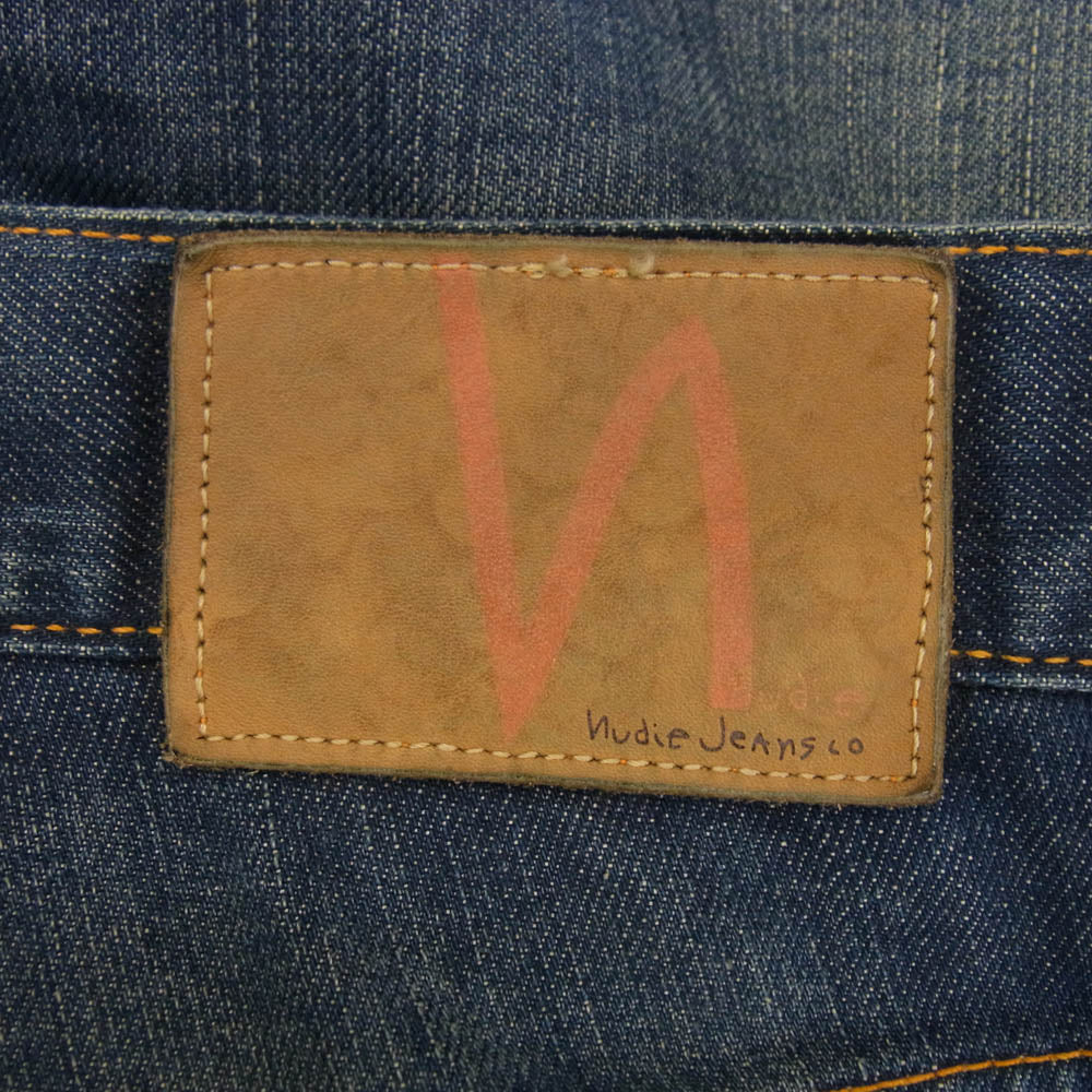 Nudie Jeans ヌーディージーンズ ワイド ストレート デニム パンツ インディゴブルー系 W36/L34【中古】