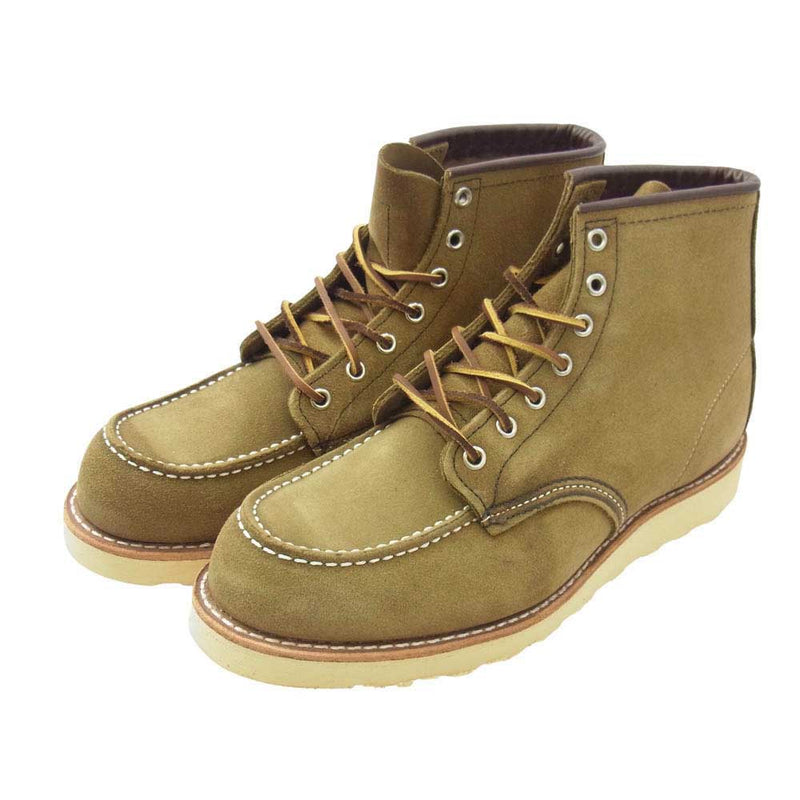 RED WING レッドウィング 8881 6inch Classic Moc 6インチモックトゥ ブーツ オリーブ系 28.0cm【極上美品】【中古】