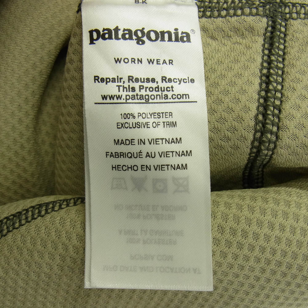 patagonia パタゴニア 17AW 23048 17年製 classic retro x vest クラシック レトロX ベスト フリース モスグリーン系 XS【中古】