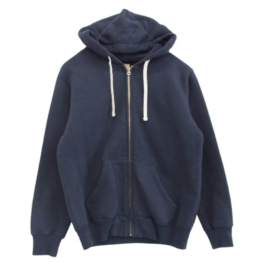 The REAL McCOY'S ザリアルマッコイズ FULL ZIP PARKA フルジップ パーカー ネイビー系 S【中古】
