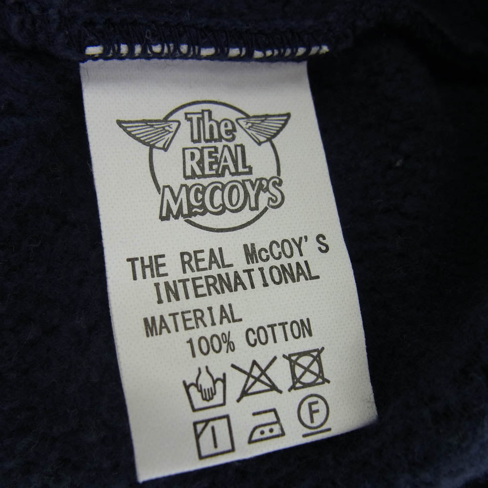 The REAL McCOY'S ザリアルマッコイズ FULL ZIP PARKA フルジップ パーカー ネイビー系 S【中古】
