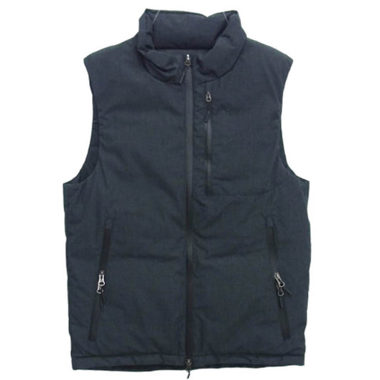 NANGA ナンガ AURORA TEX STAND COLLAR DOWN VEST オーロラテックス スタンドカラー ダウン ベスト ブラック系 XS【中古】