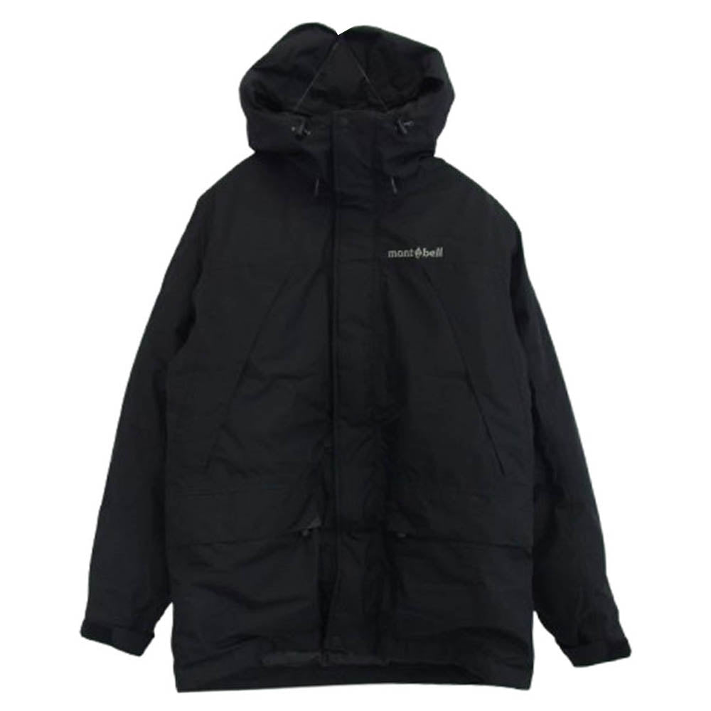 mont-bell モンベル 1101443 パウダーランド パーカ ダウン ジャケット ブラック系 XS【中古】