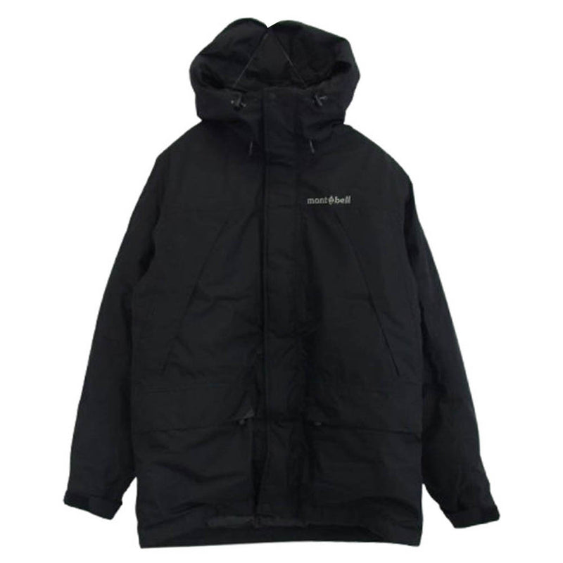 mont-bell モンベル 1101443 パウダーランド パーカ ダウン ジャケット ブラック系 XS【中古】