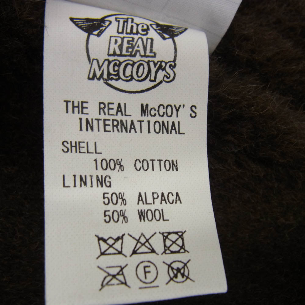 The REAL McCOY'S ザリアルマッコイズ DEMOTEX-ED デッキ ベスト アルパカ ブラック系 ブラウン系 34【中古】