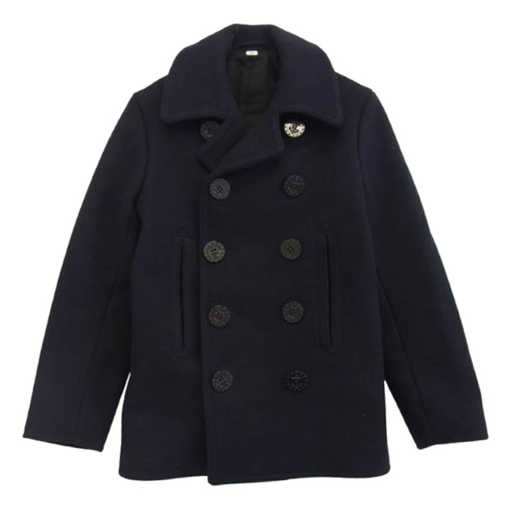 Buzz Rickson's バズリクソンズ BR11554 PEA COAT NAVAL CLOTHING FACTORY Pコート ピーコート ネイビー系 34【中古】
