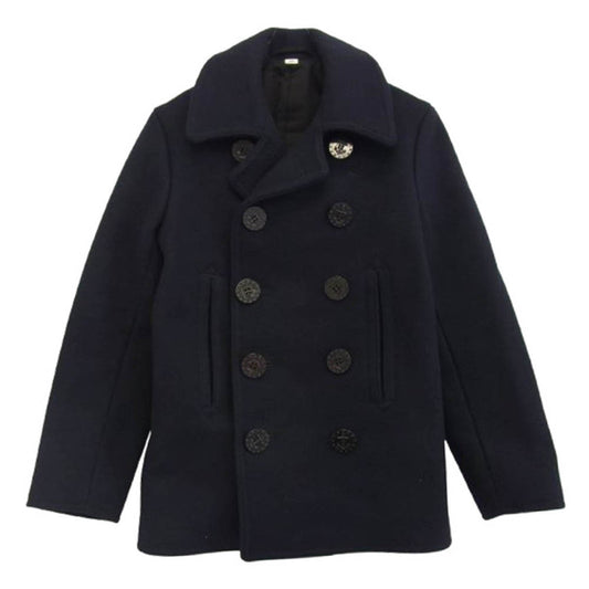 Buzz Rickson's バズリクソンズ BR11554 PEA COAT NAVAL CLOTHING FACTORY Pコート ピーコート ネイビー系 34【中古】