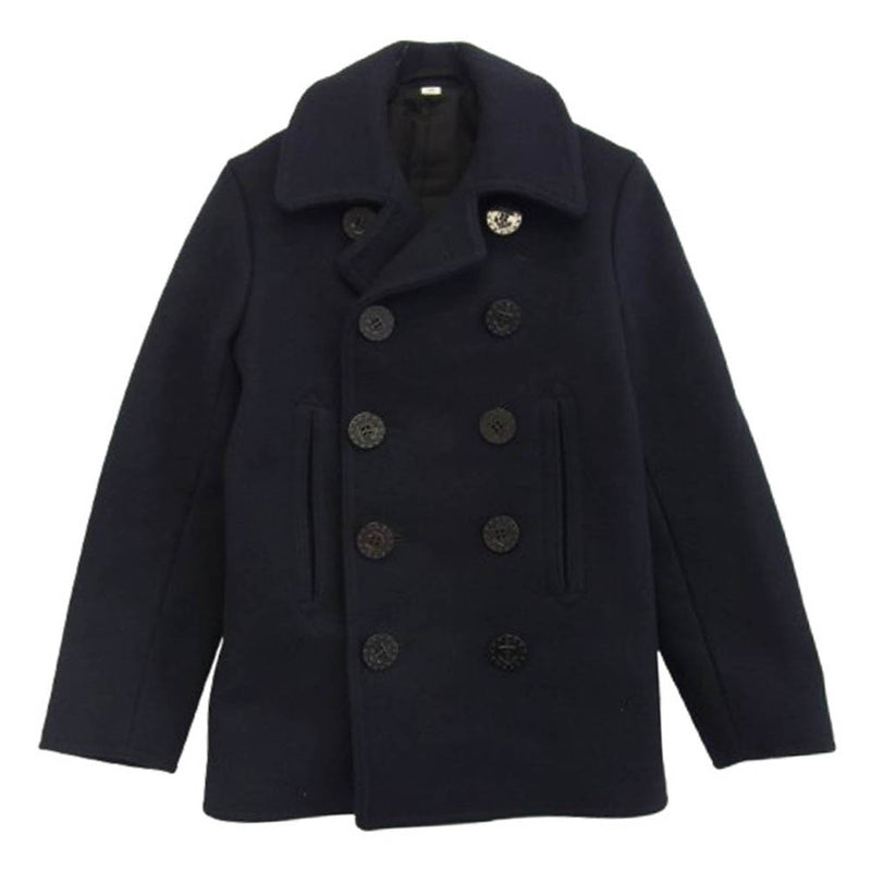Buzz Rickson's バズリクソンズ BR11554 PEA COAT NAVAL CLOTHING FACTORY Pコート ピーコート ネイビー系 34【中古】