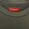 Supreme シュプリーム 22SS Acid Wash S/S Top Tee アシッドウォッシュ ロゴ刺繍 クルーネック 半袖 Tシャツ グレー系 M【中古】