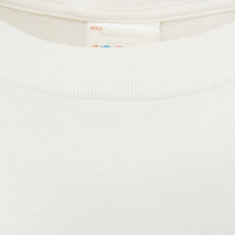 SAINT MICHAEL セントマイケル SM-YS1-0000-007 RAINBOW SAINT SS TEE レインボーセントロゴプリント 半袖 Tシャツ ホワイト系 M【中古】