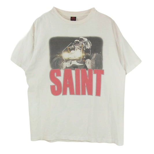 SAINT MICHAEL セントマイケル SM-YS8-0000-C20 FREEDOM TEE フリーダム プリント 半袖 Tシャツ ホワイト系 XL【中古】