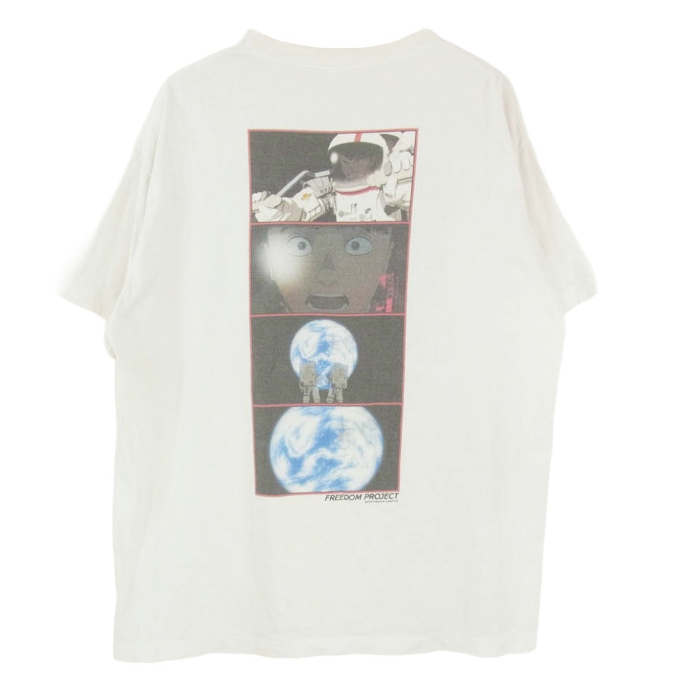 SAINT MICHAEL セントマイケル SM-YS8-0000-C20 FREEDOM TEE フリーダム プリント 半袖 Tシャツ ホワイト系 XL【中古】