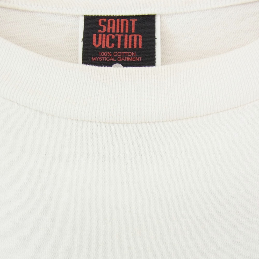 SAINT MICHAEL セントマイケル SM-YS8-0000-C20 FREEDOM TEE フリーダム プリント 半袖 Tシャツ ホワイト系 XL【中古】