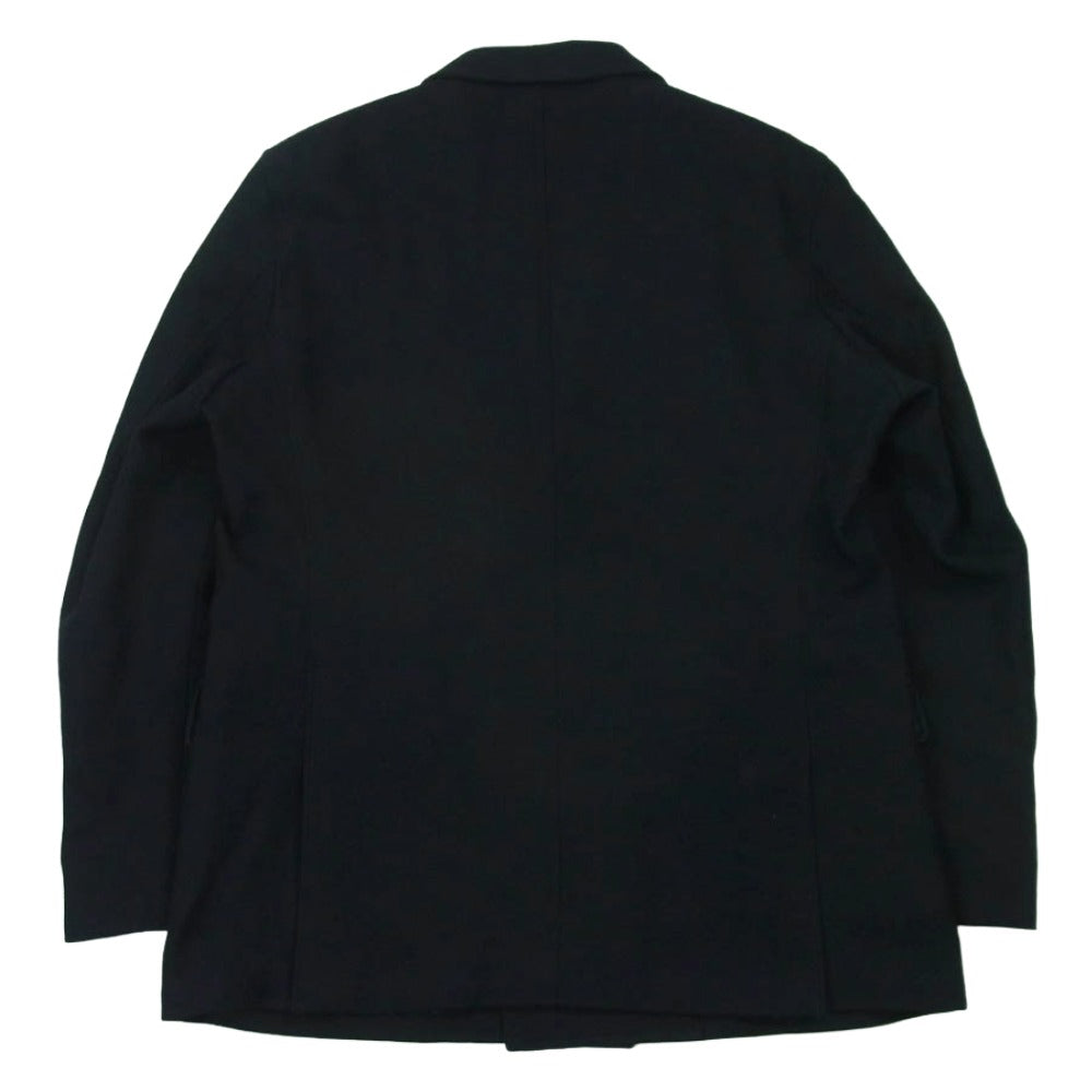 BEAMS ビームス ビームスプラス ウール ダブルブレスト メッキボタン ブレザー ジャケット ダークネイビー系 S【中古】