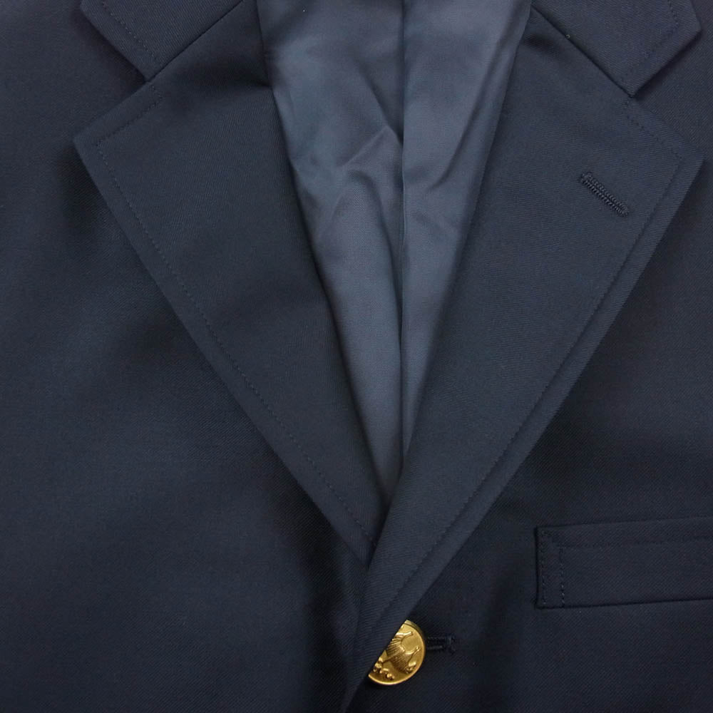 Brooks Brothers ブルックスブラザーズ MILANO FIT ミラノフィット 3ボタン ブレザー ジャケット ネイビー系 36SHT【中古】