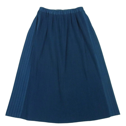 Plantation プランテーション 21SS PL11FG062 インディゴ プリーツ スカート 日本製 インディゴブルー系 M【中古】