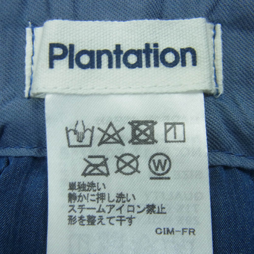 Plantation プランテーション 21SS PL11FG062 インディゴ プリーツ スカート 日本製 インディゴブルー系 M【中古】