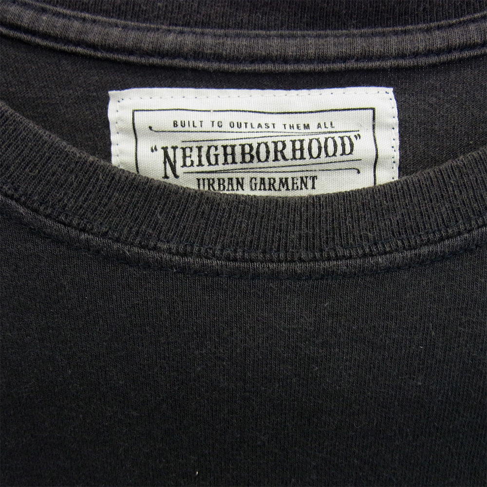 NEIGHBORHOOD ネイバーフッド CRAFT PRIDE スカル ウィング プリント ショートスリーブ 半袖 Tシャツ ブラック系 L【中古】