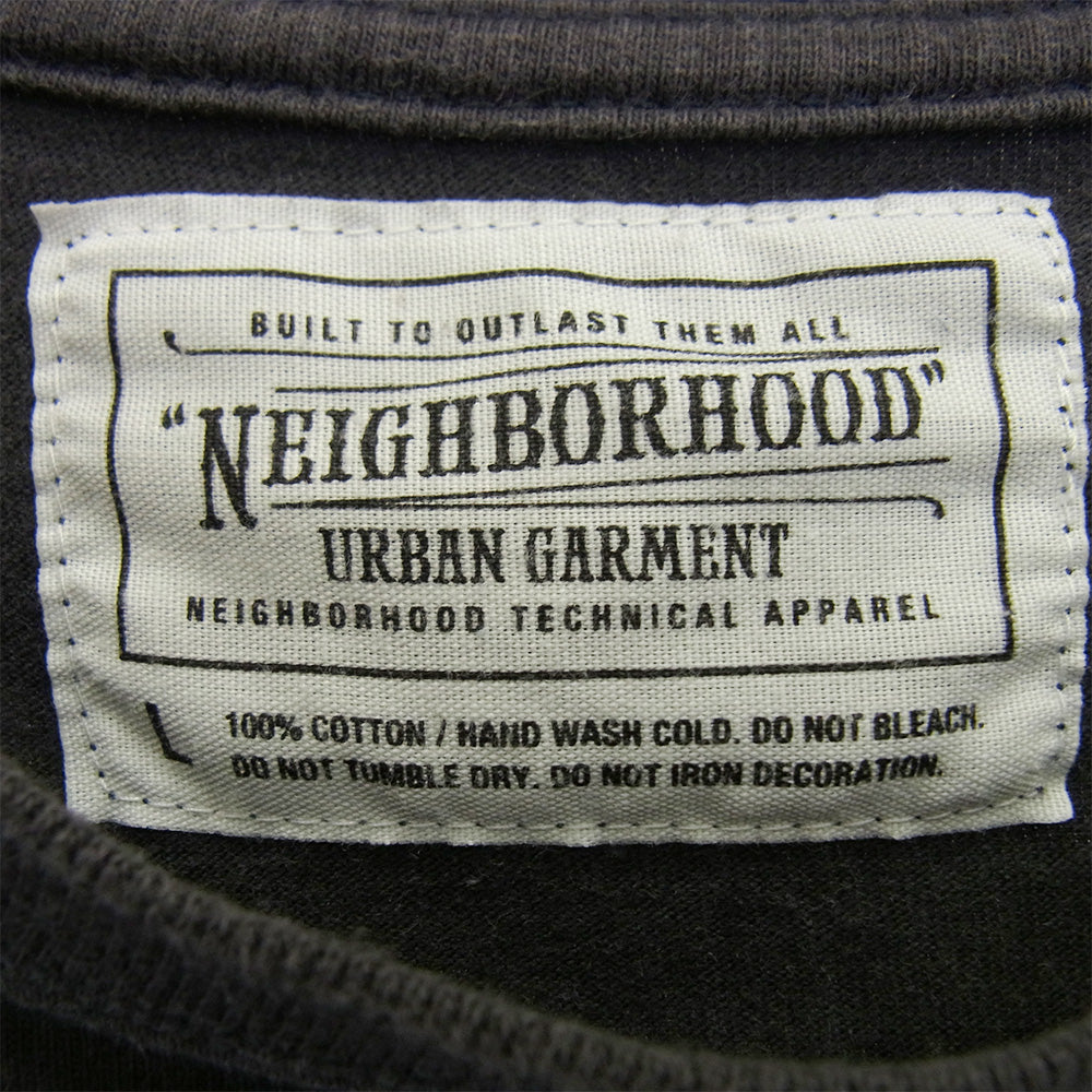 NEIGHBORHOOD ネイバーフッド CRAFT PRIDE スカル ウィング プリント ショートスリーブ 半袖 Tシャツ ブラック系 L【中古】