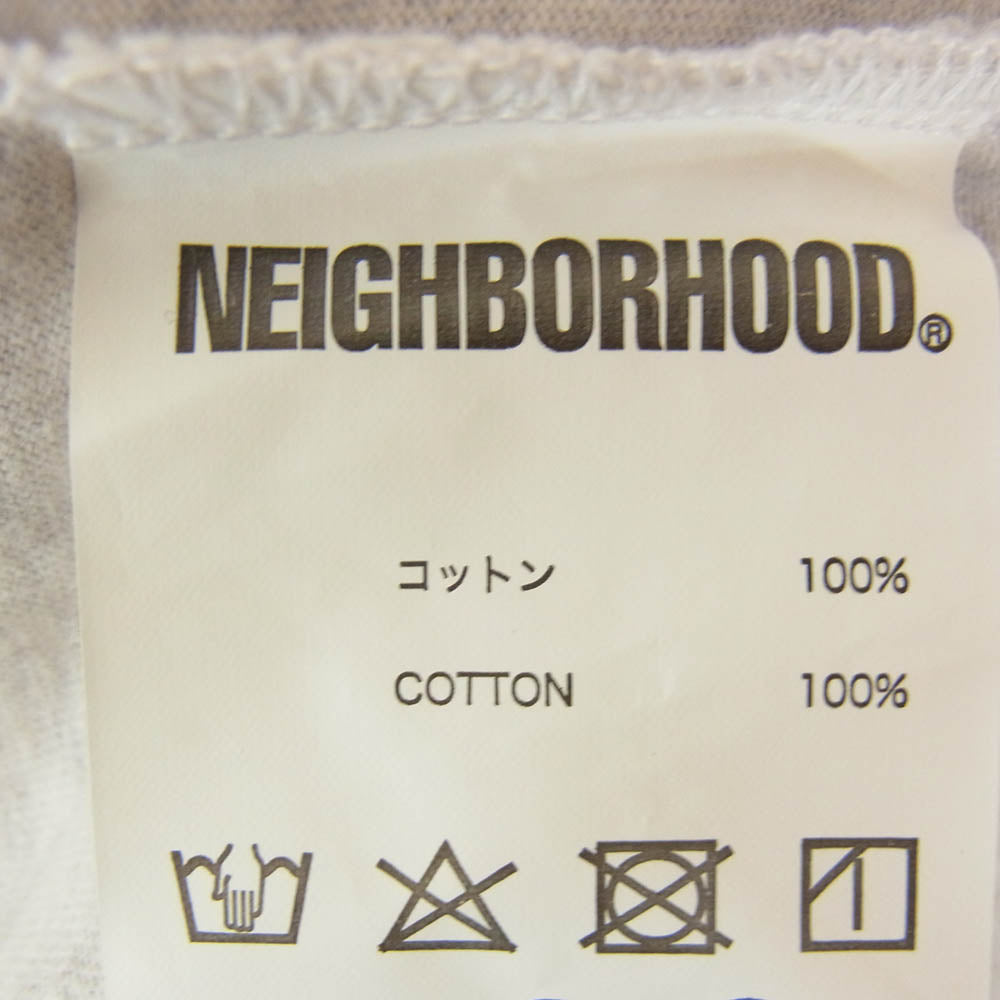 NEIGHBORHOOD ネイバーフッド 20SS 201PCNH-ST17 F&F C-TEE SS nbhd アラビアロゴプリント ショートスリーブ 半袖 Tシャツ グレー系 L【中古】
