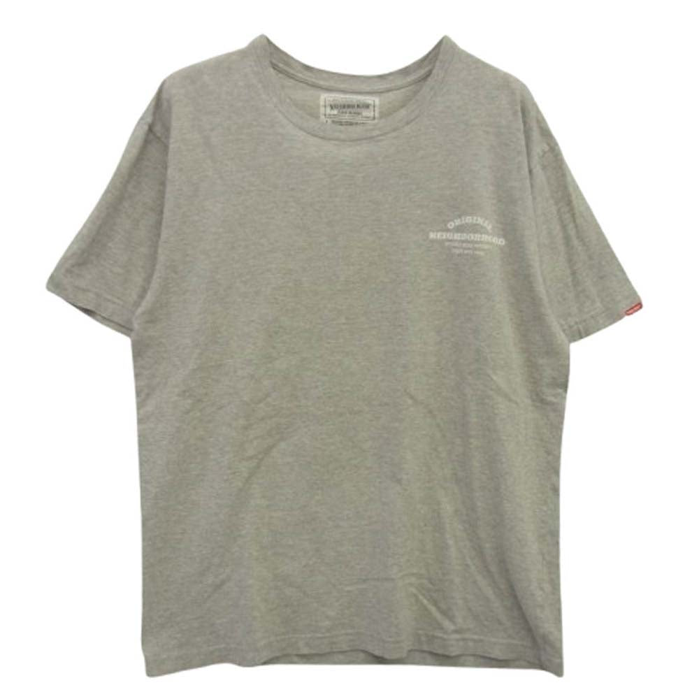 NEIGHBORHOOD ネイバーフッド ORIGINL NBHD プリント ショートスリーブ 半袖 Tシャツ グレー系 L【中古】