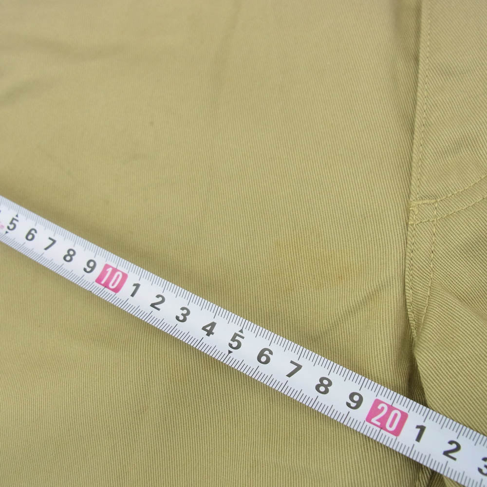 STUSSY ステューシー UXST12M × DICKIES ディッキーズ SS ロゴ刺繍 ストレート ワーク パンツ ベージュ系 32【中古】