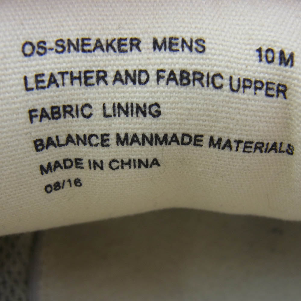 シンプル O.S.Sneaker オーエス スニーカー グレー系 10M【中古】